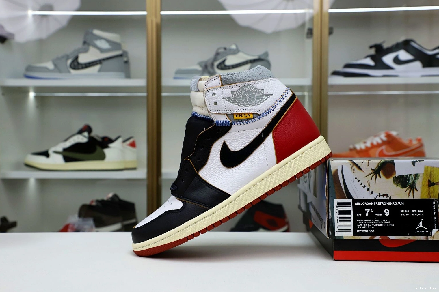 1st Kicks RETRO UNION X 1921 NRG AIR 1 HighQuality JORDAN HIGH LA Kimikick 1127